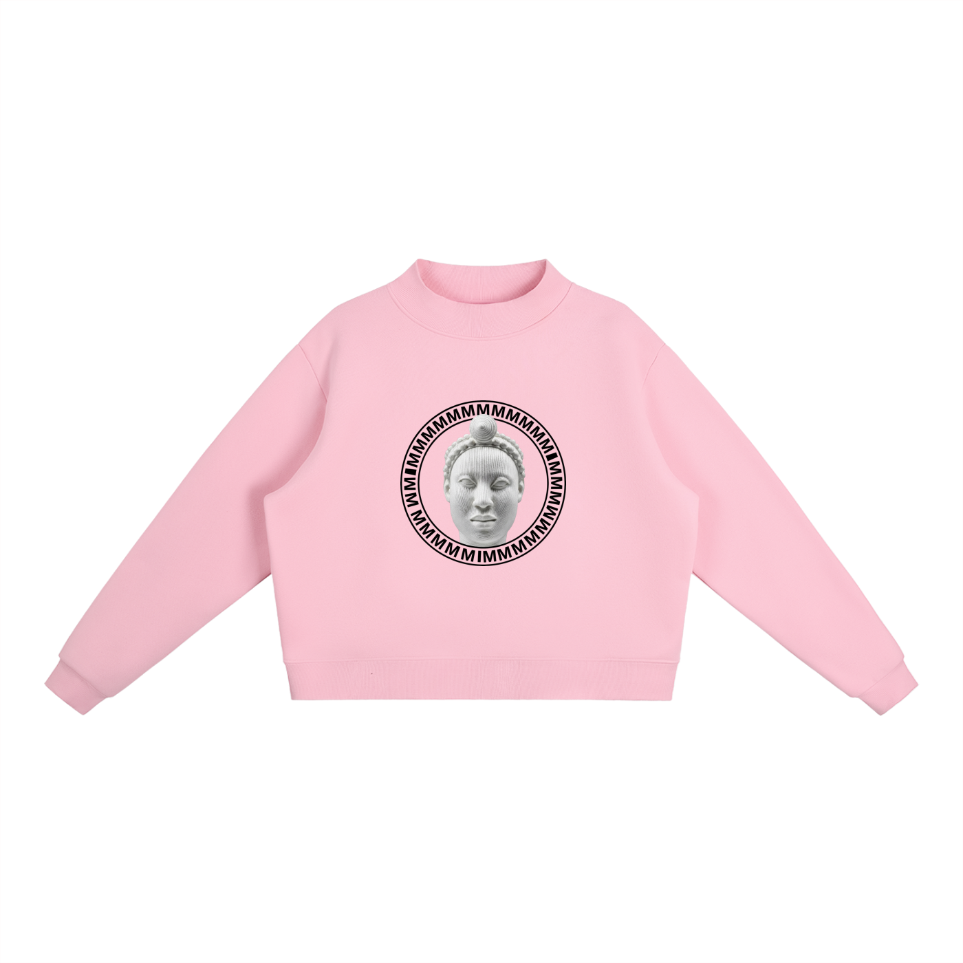 Mock-Neck Crew Sweatshirt