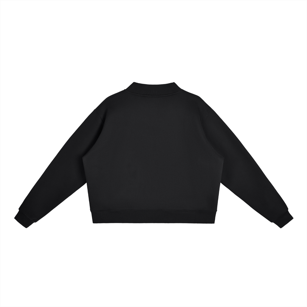 Mock-Neck Crew Sweatshirt