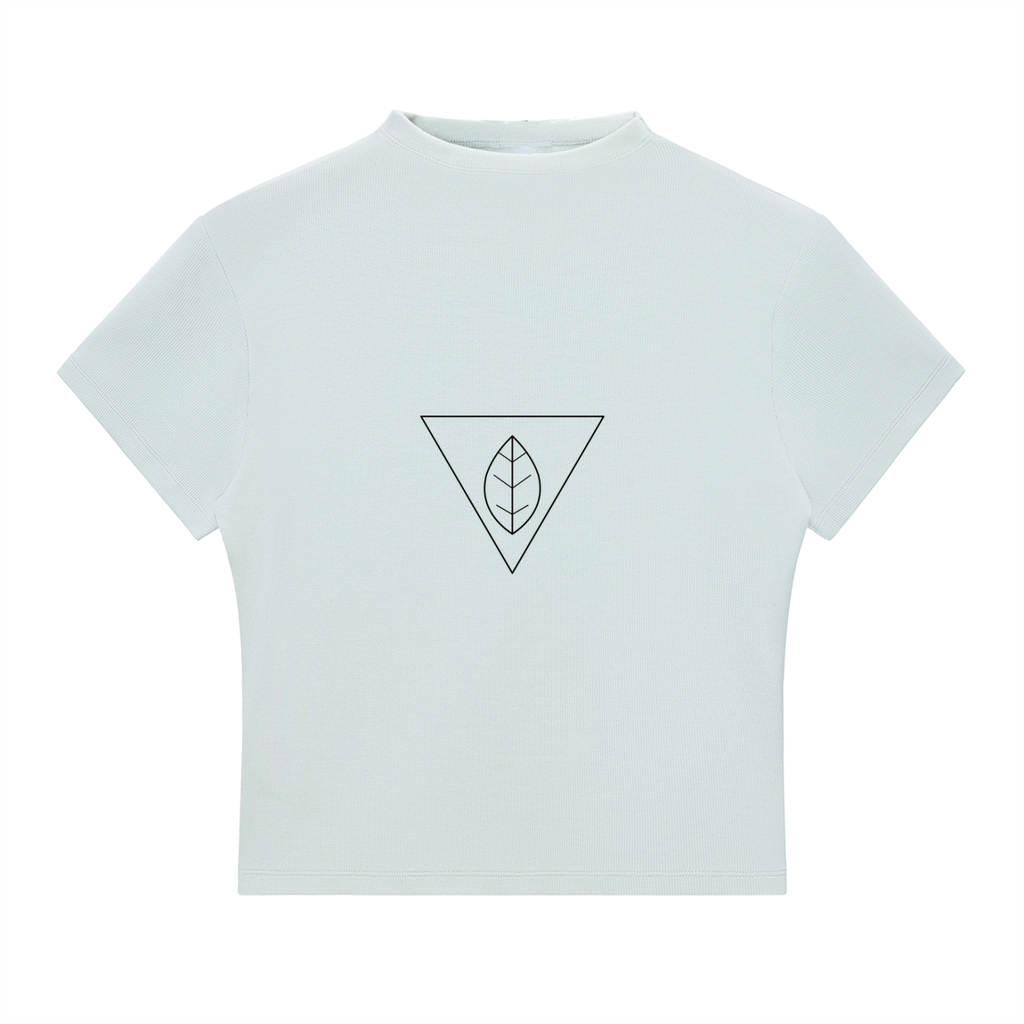 WOMEN'S SLIM FIT MOCK NECK T-SHIRT