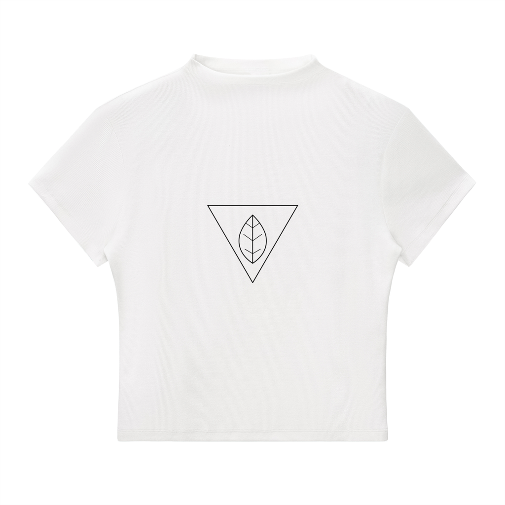 WOMEN'S SLIM FIT MOCK NECK T-SHIRT