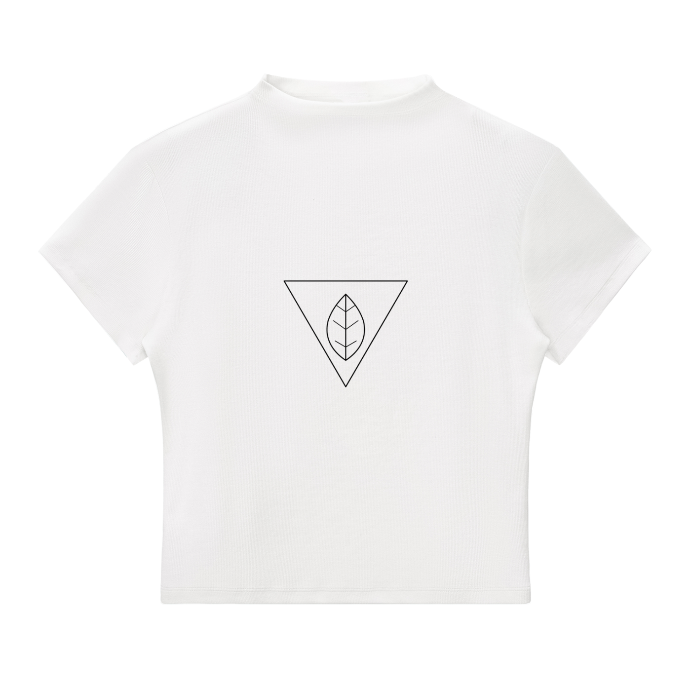 WOMEN'S SLIM FIT MOCK NECK T-SHIRT