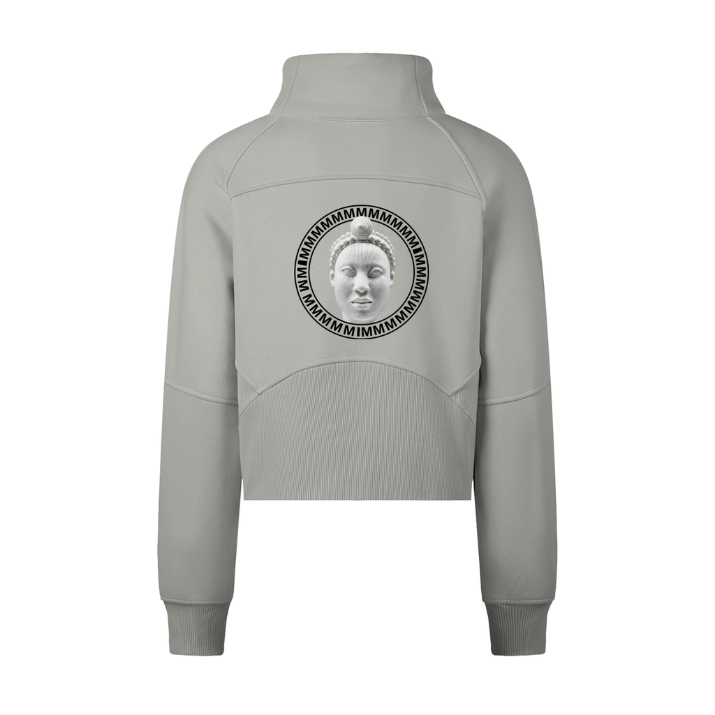 CROPPED HALF-ZIP SWEATSHIRT