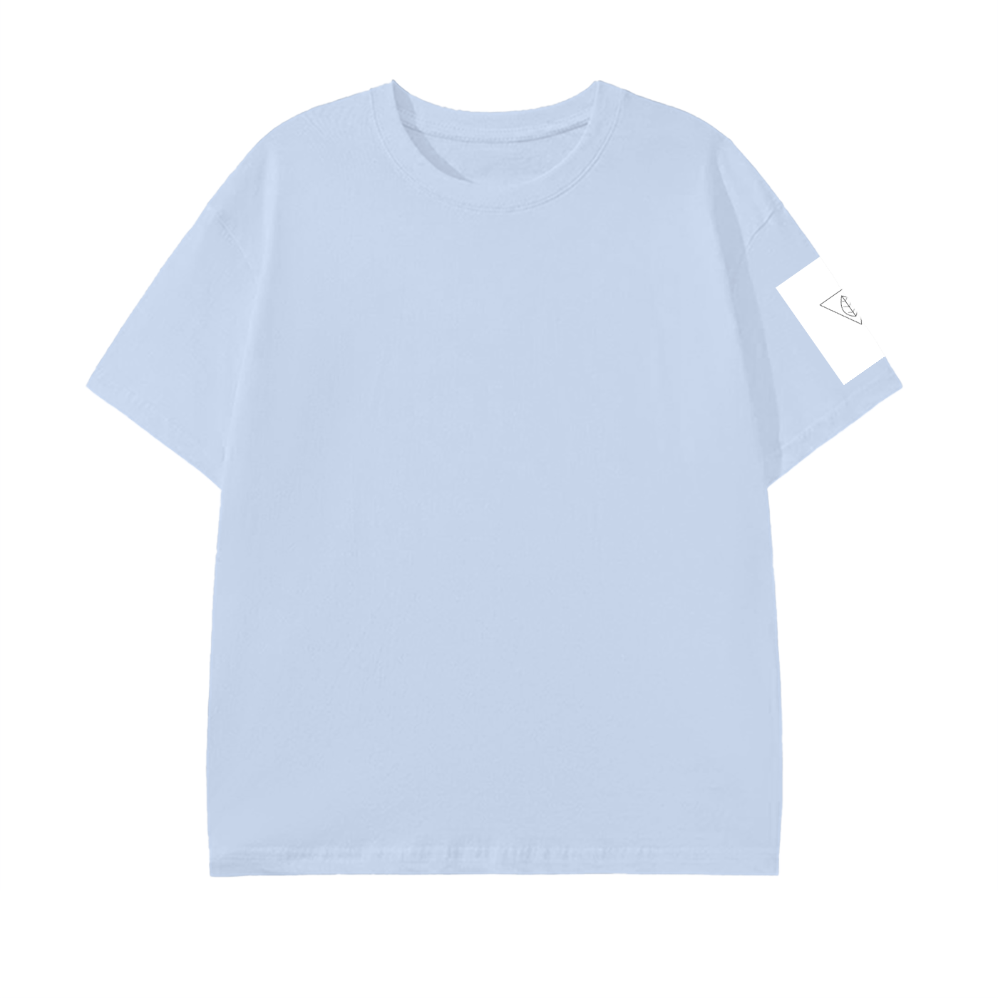 MEN'S PURE COTTON T-SHIRT WITH INVERTED TRIANGLE DESIGN