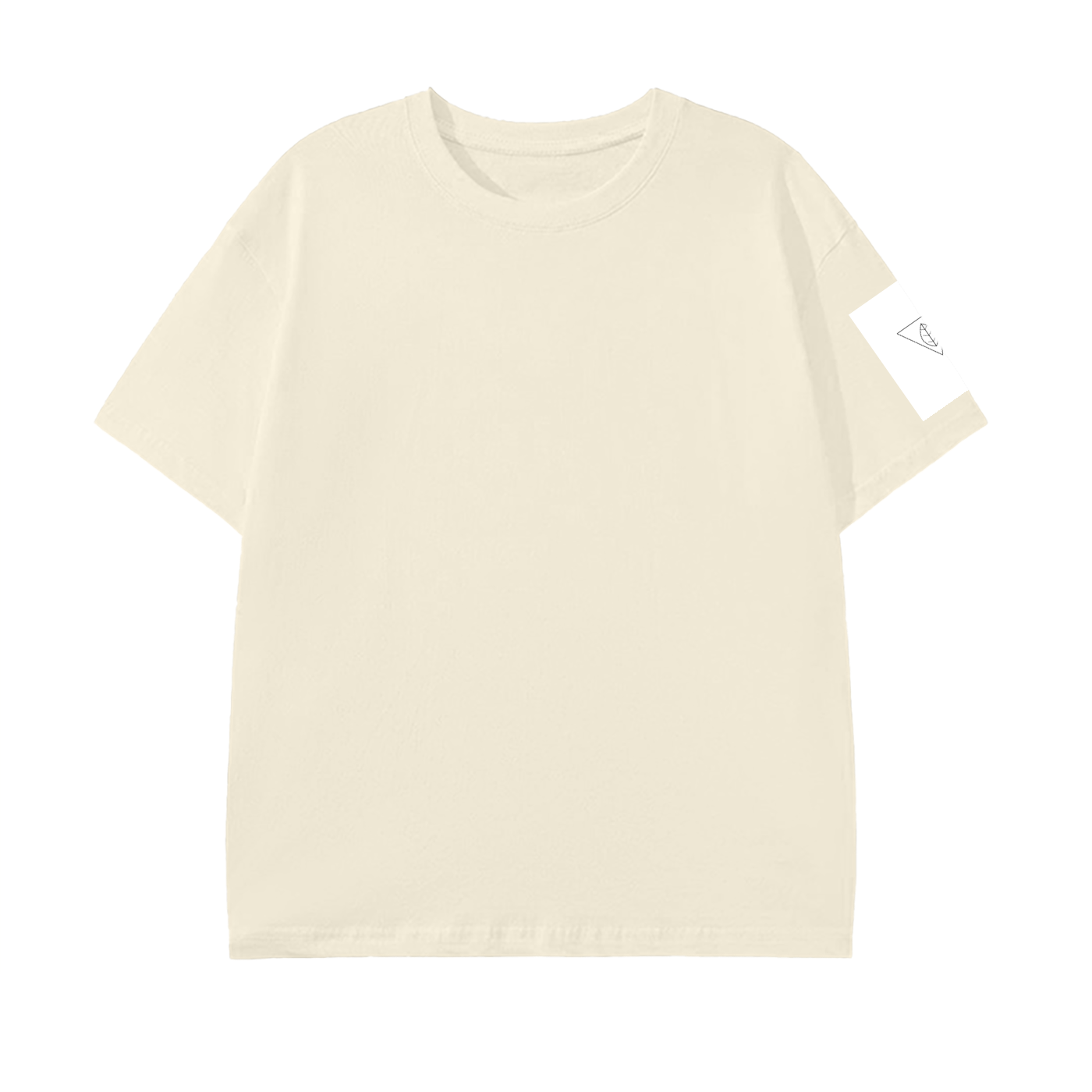 MEN'S PURE COTTON T-SHIRT WITH INVERTED TRIANGLE DESIGN