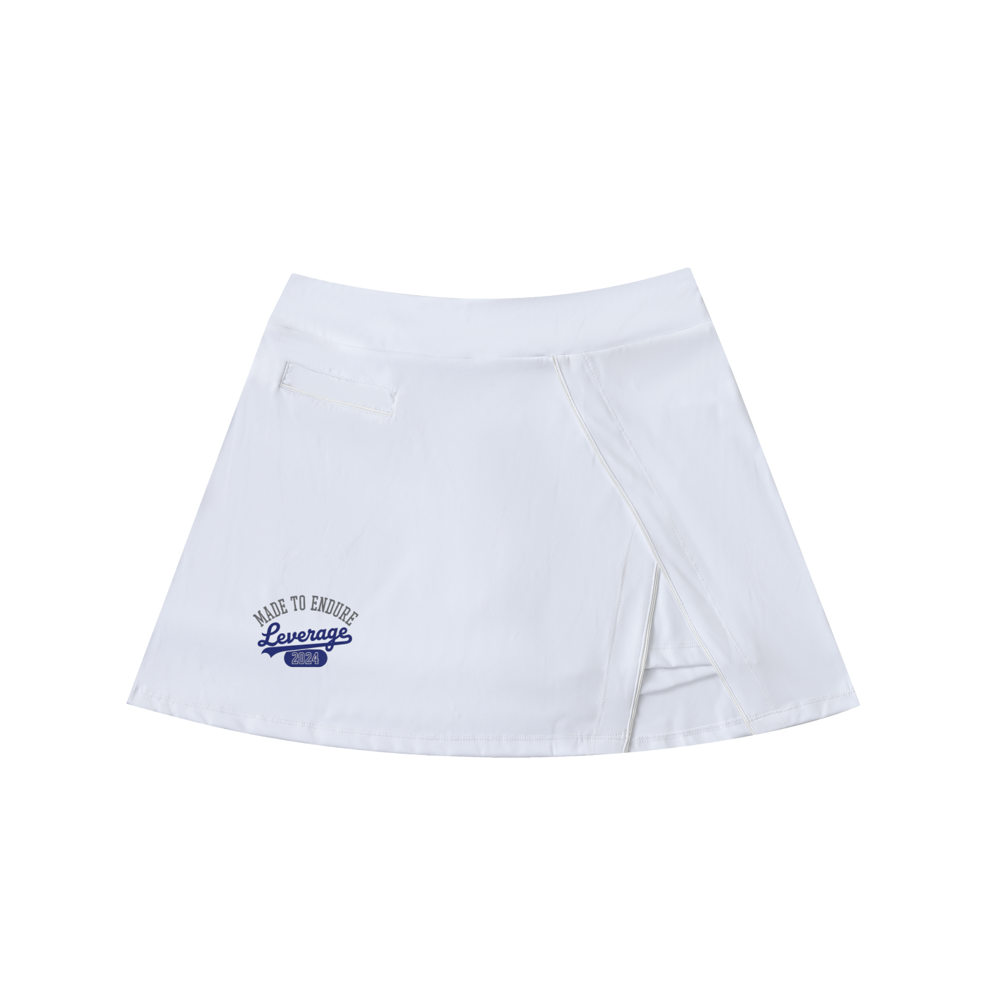 High-Waist Pocketed A-Line Skirt