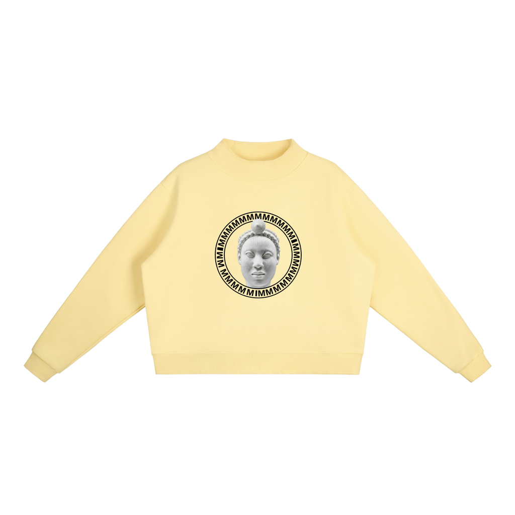 Mock-Neck Crew Sweatshirt