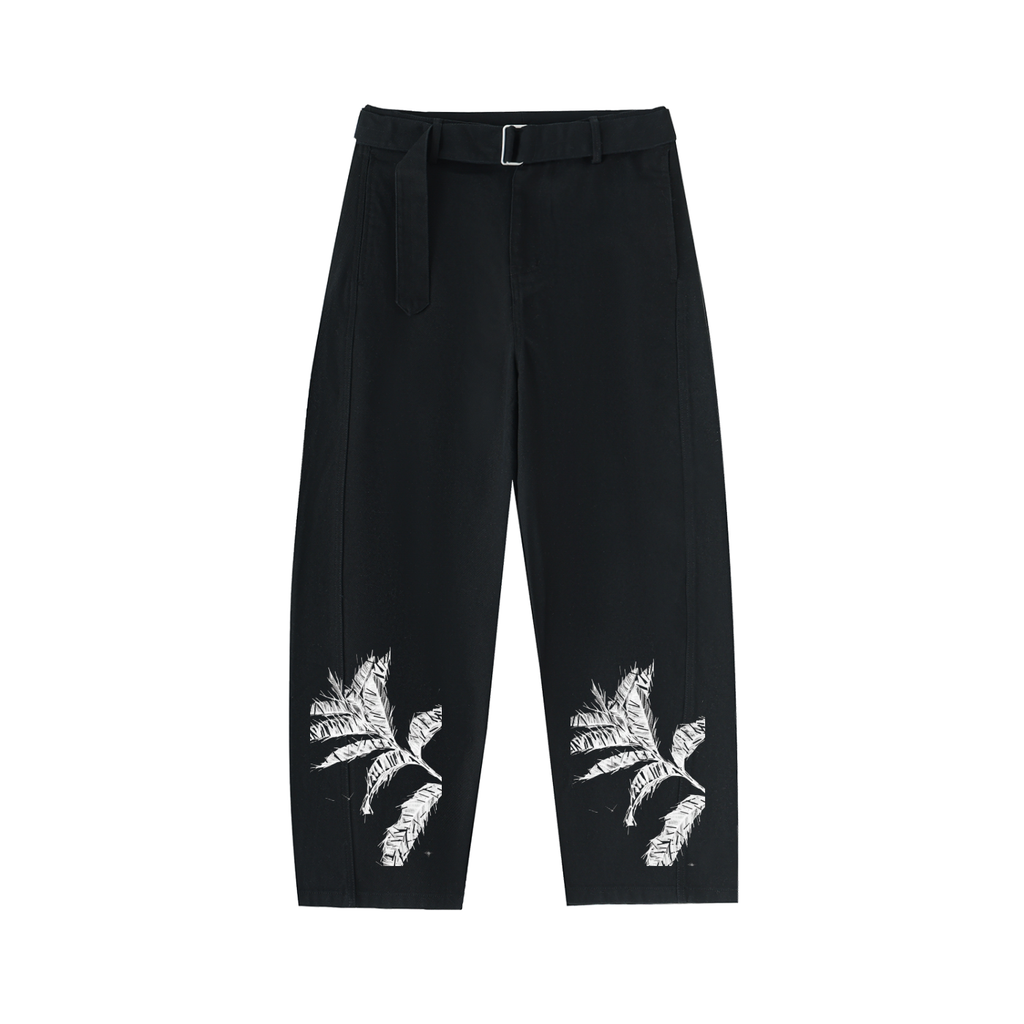 CHINO TROUSERS WITH PRINTED DETAIL