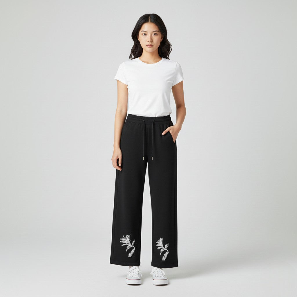 DRAWSTRING STRAIGHT-LEG SWEATPANTS