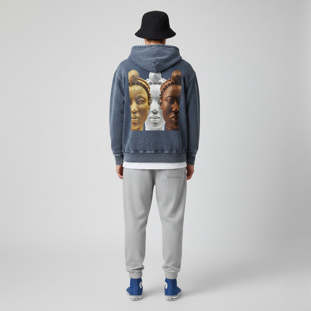 OVERSIZED ZIP-UP HOODIE