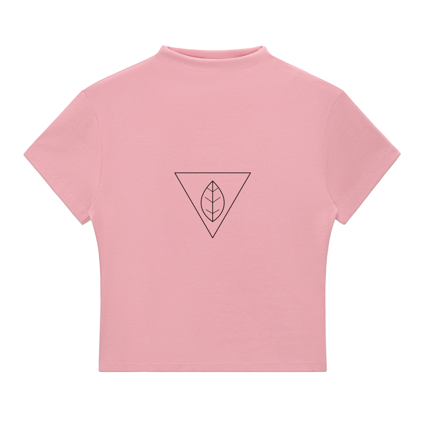 WOMEN'S SLIM FIT MOCK NECK T-SHIRT