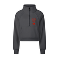 CROPPED HALF-ZIP SWEATSHIRT