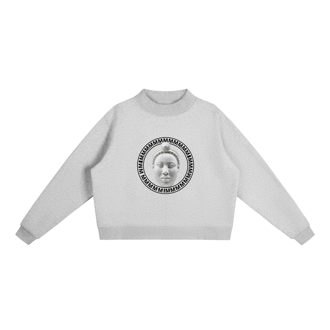 Mock-Neck Crew Sweatshirt