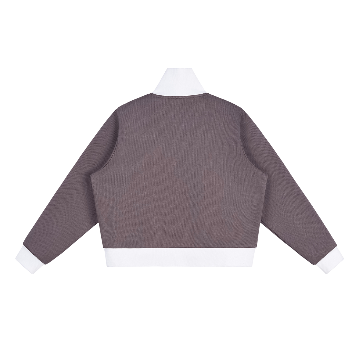 WOMEN'S CONTRAST SIDE-STRIPE FLEECE CROPPED TRACK JACKET