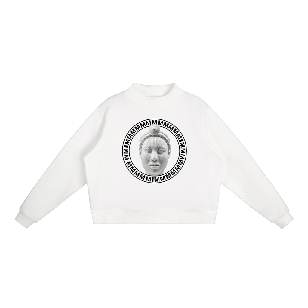 Mock-Neck Crew Sweatshirt