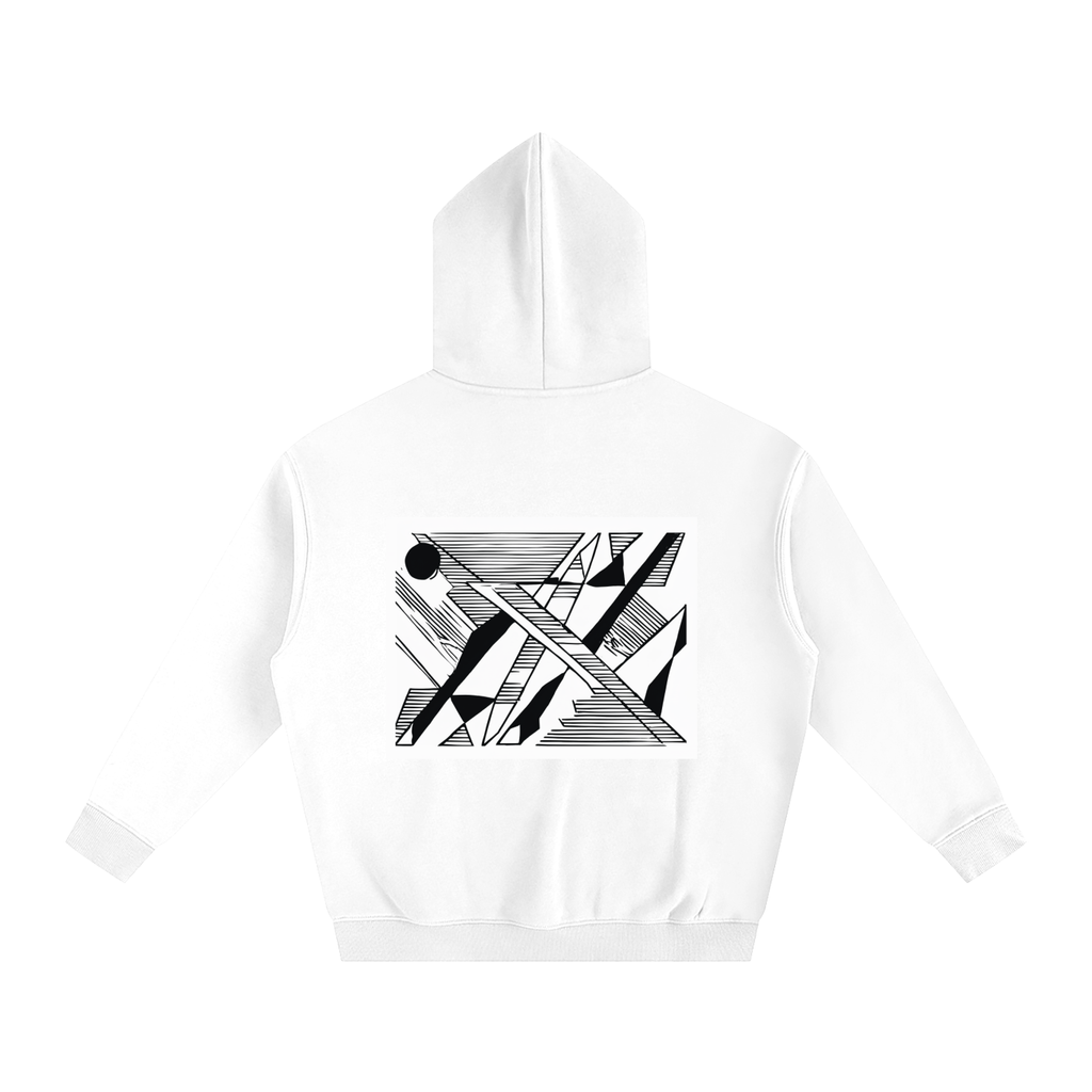 MEN'S OVERSIZED FLEECE HOODIE WITH GRAPHIC PRINT