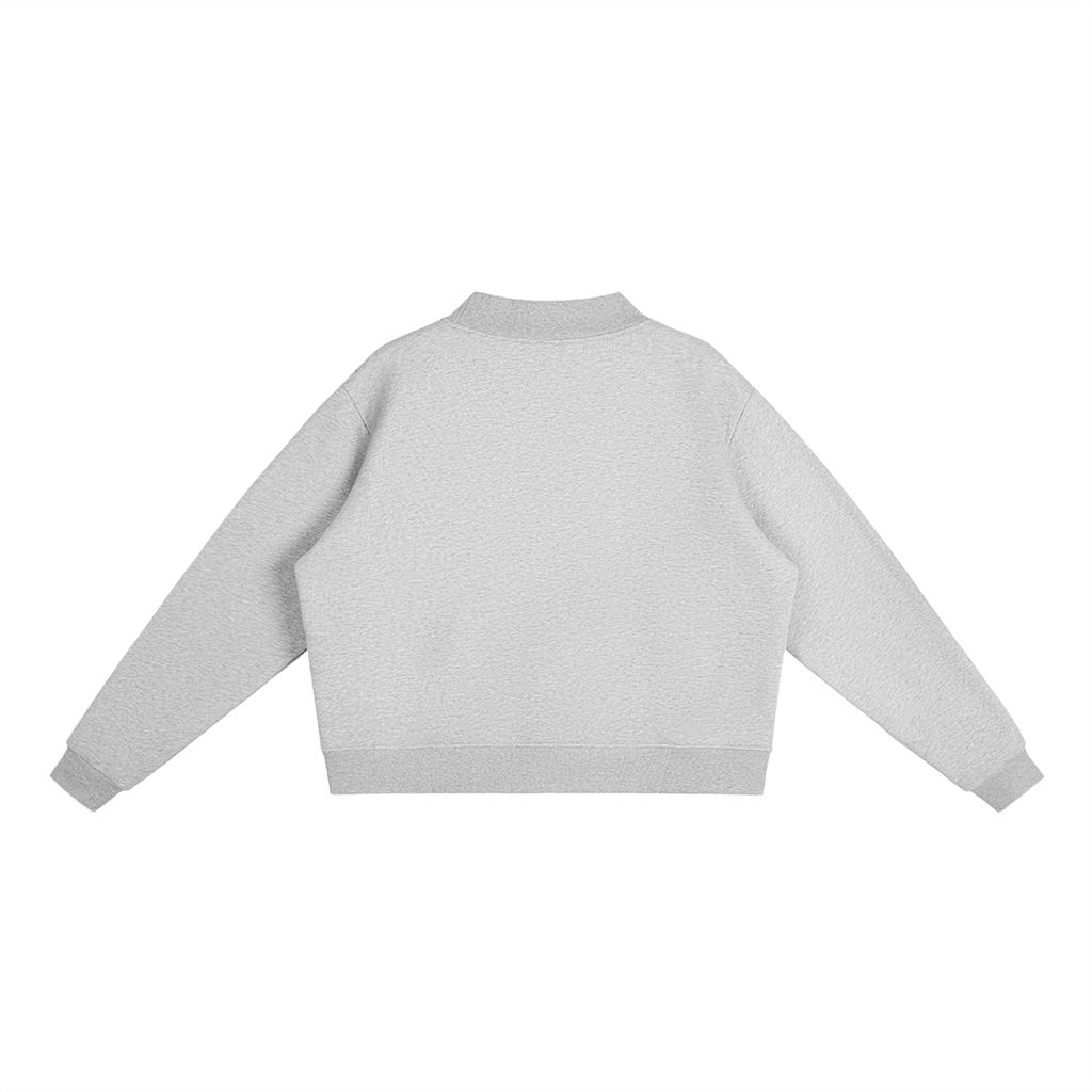 Mock-Neck Crew Sweatshirt
