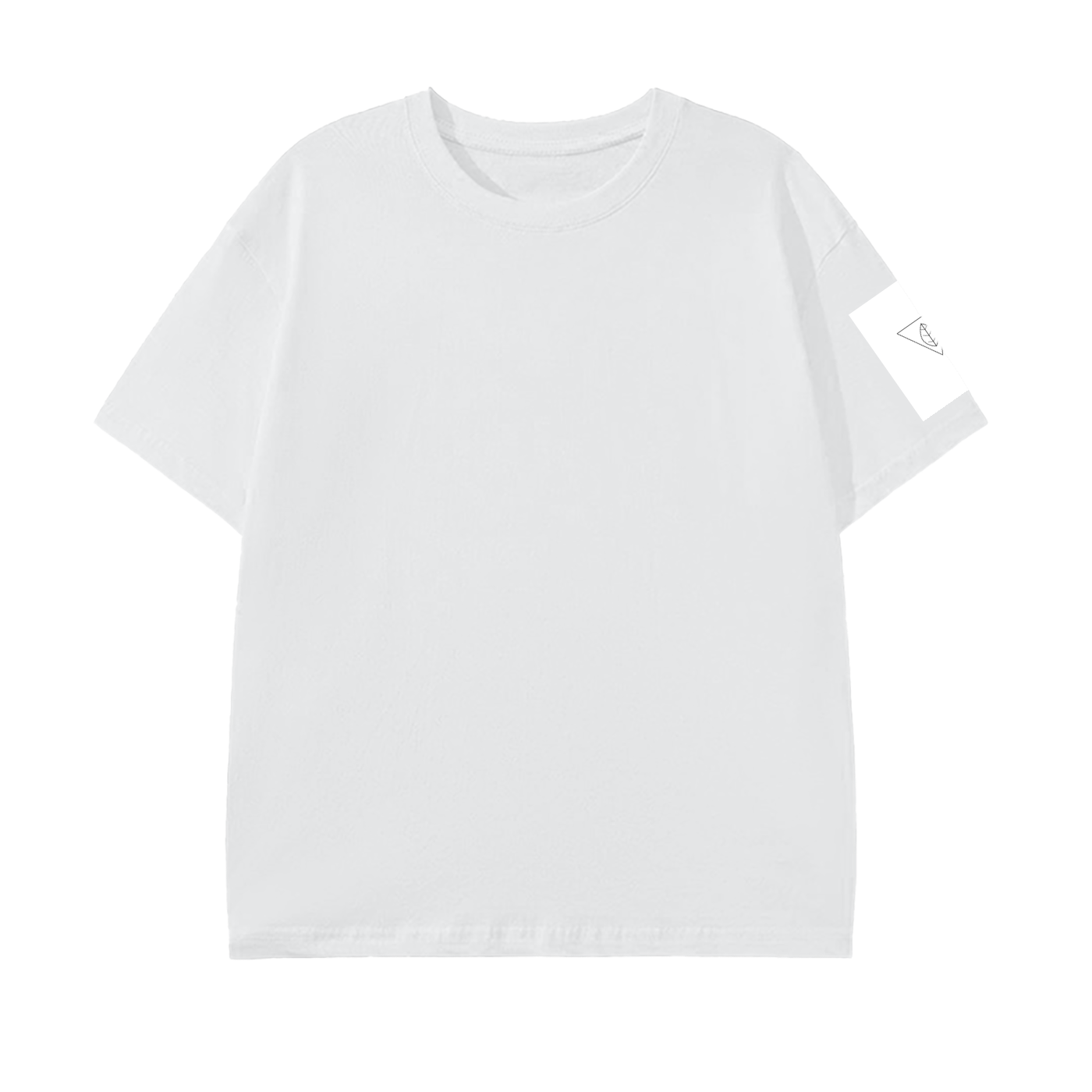 MEN'S PURE COTTON T-SHIRT WITH INVERTED TRIANGLE DESIGN