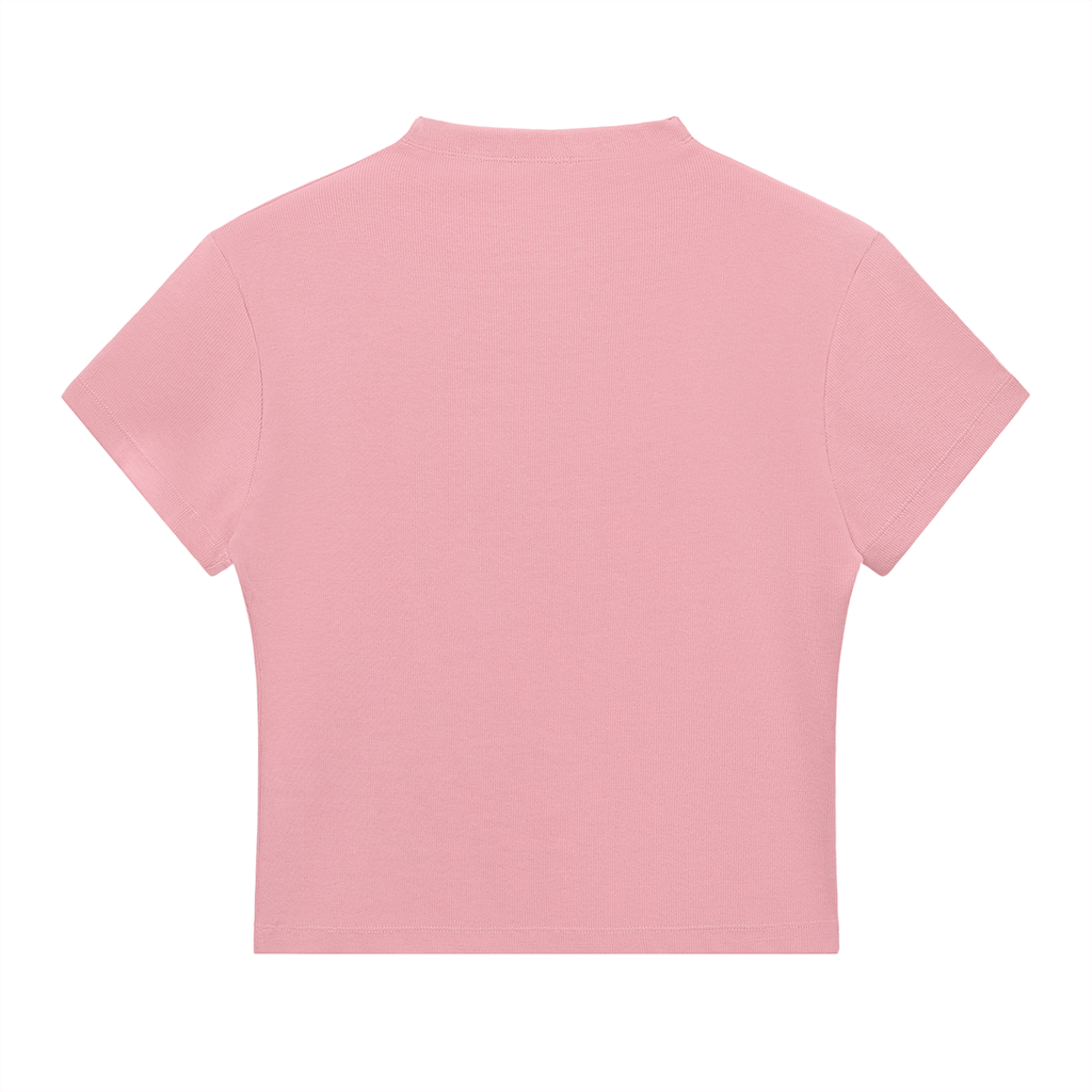 WOMEN'S SLIM FIT MOCK NECK T-SHIRT