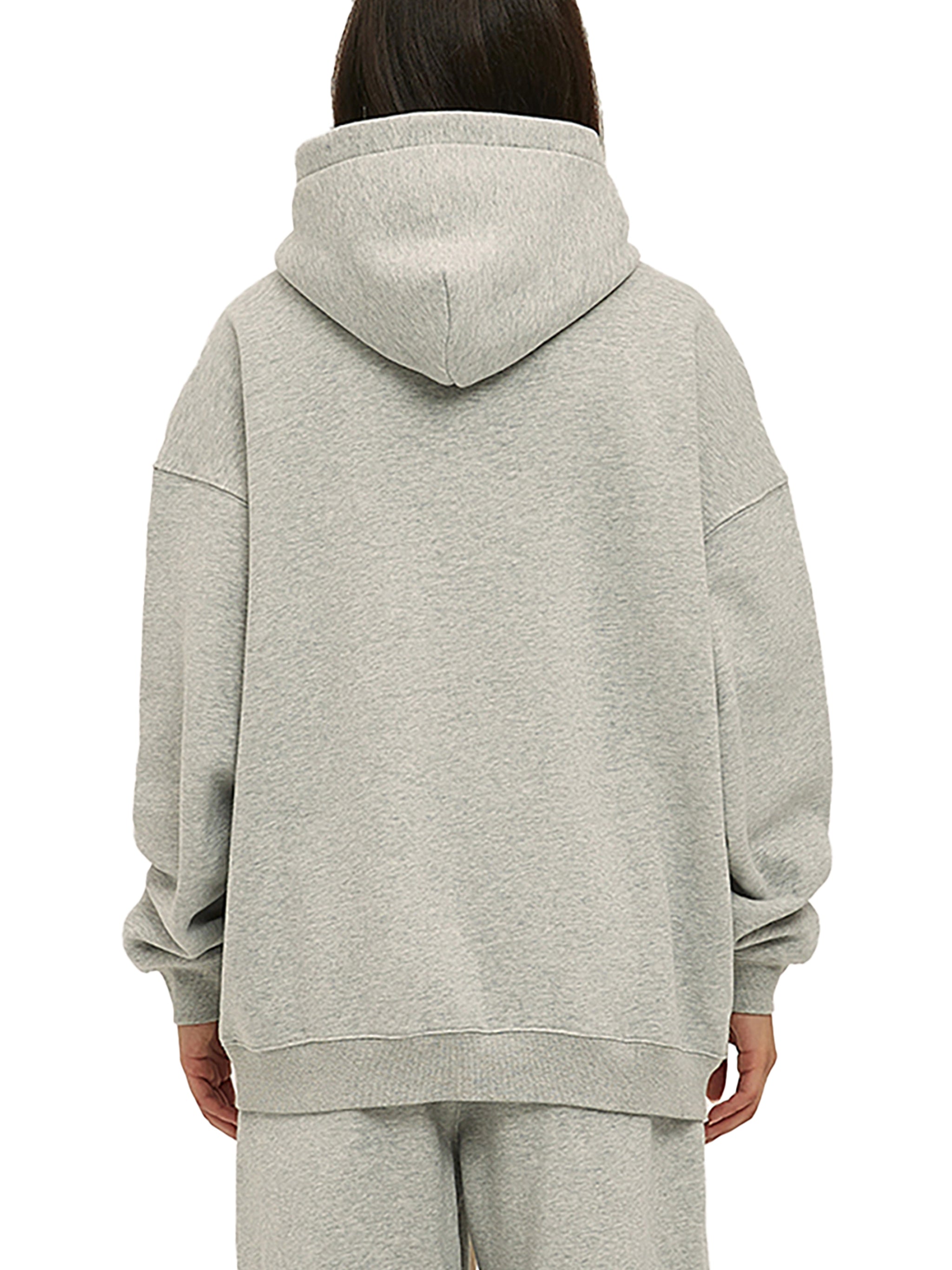 MEN'S OVERSIZED FLEECE HOODIE WITH GRAPHIC PRINT