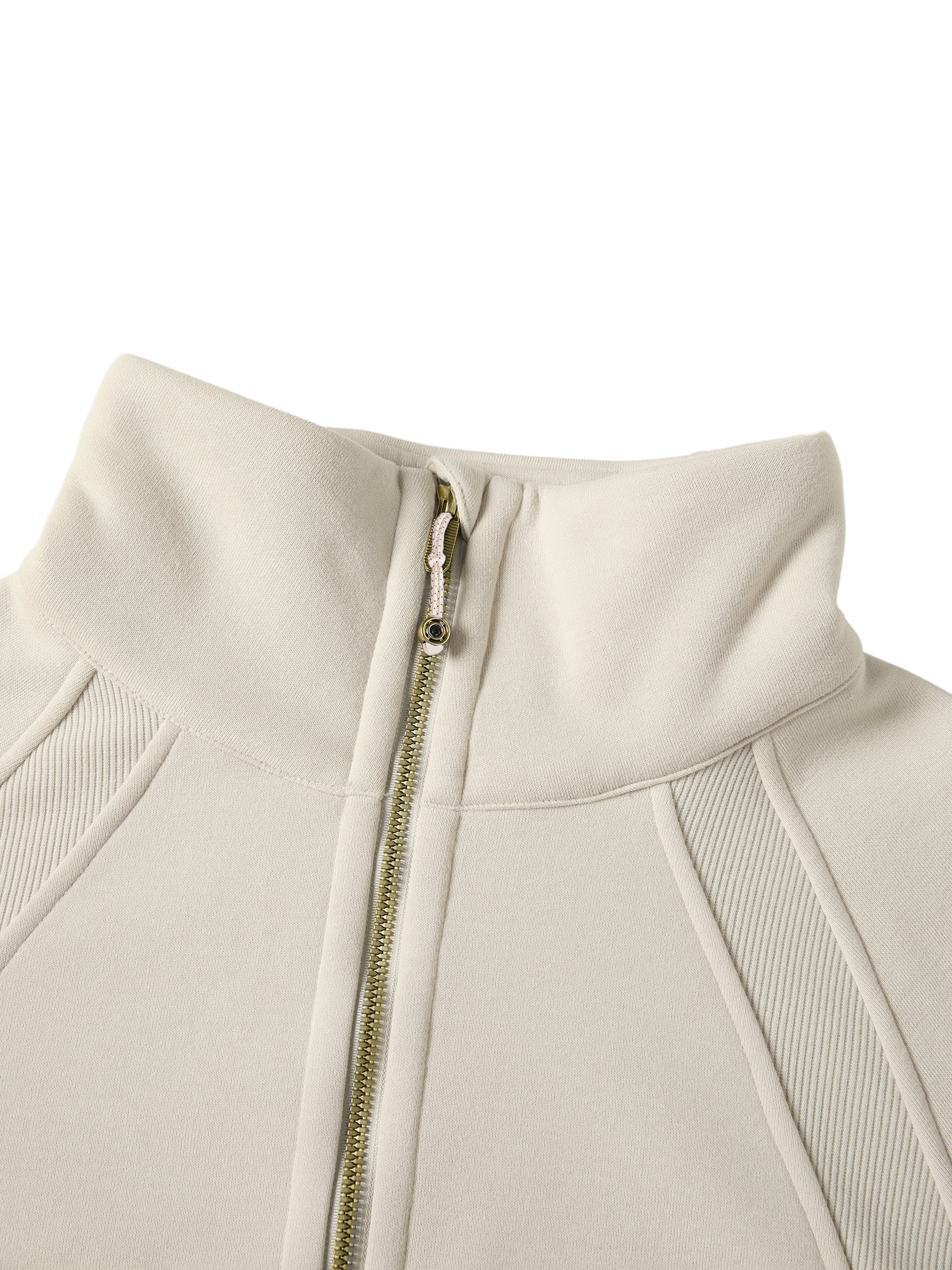 CROPPED HALF-ZIP HOODIE