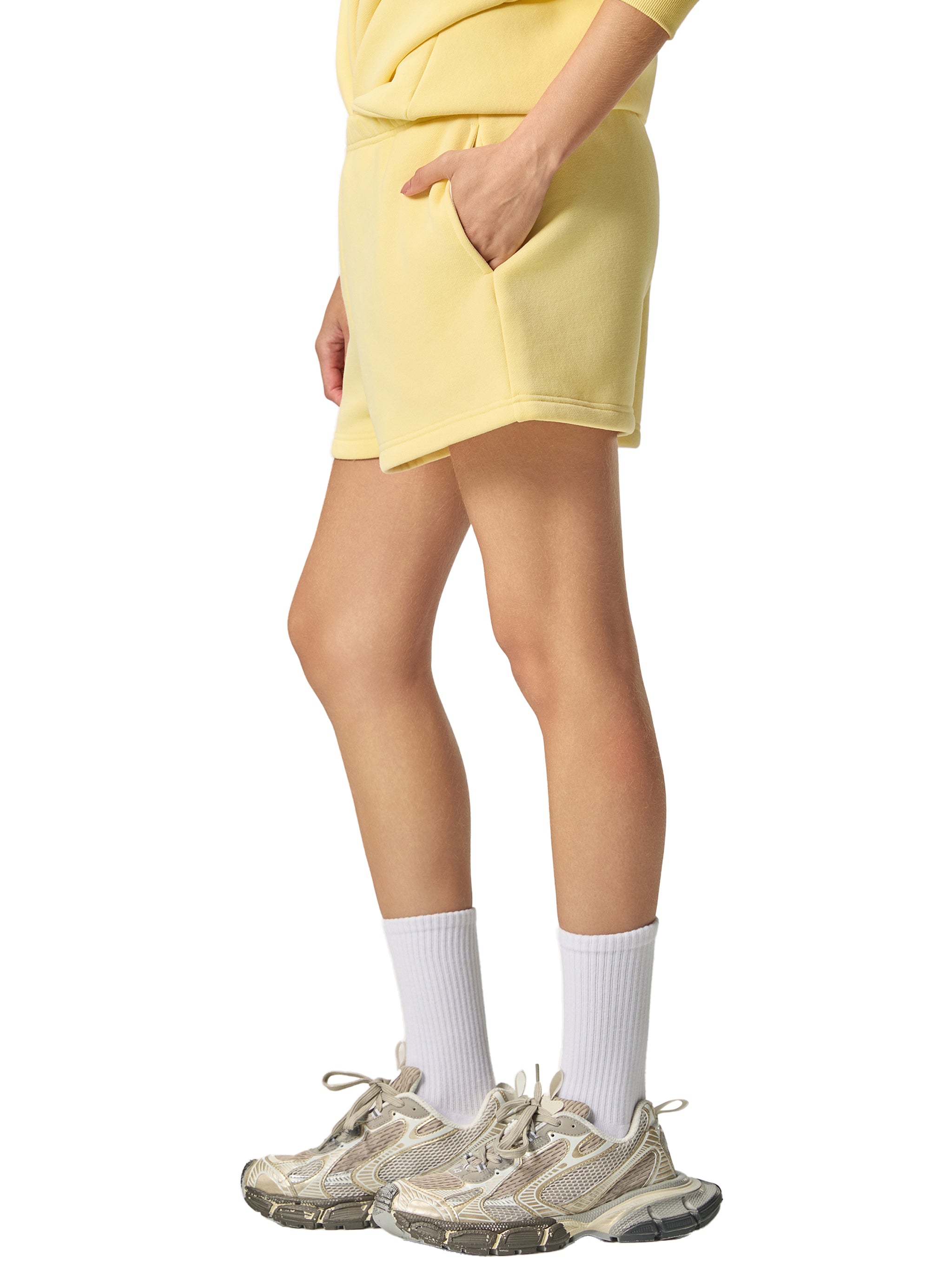 WOMENS DRAWSTRING SWEAT SHORTS