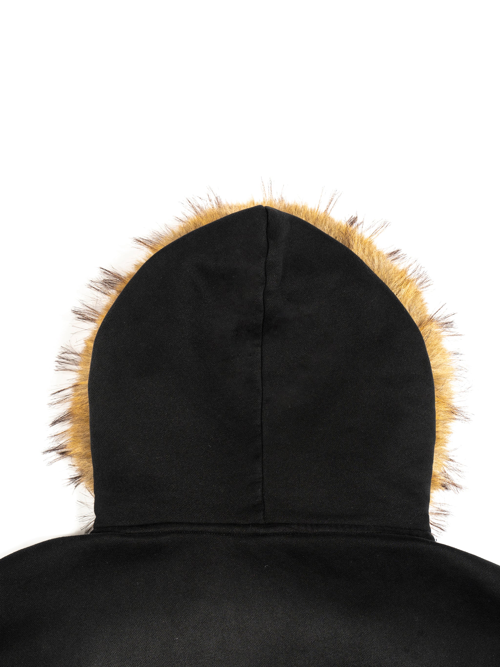 BRONZE HEAD FUR HOODIE