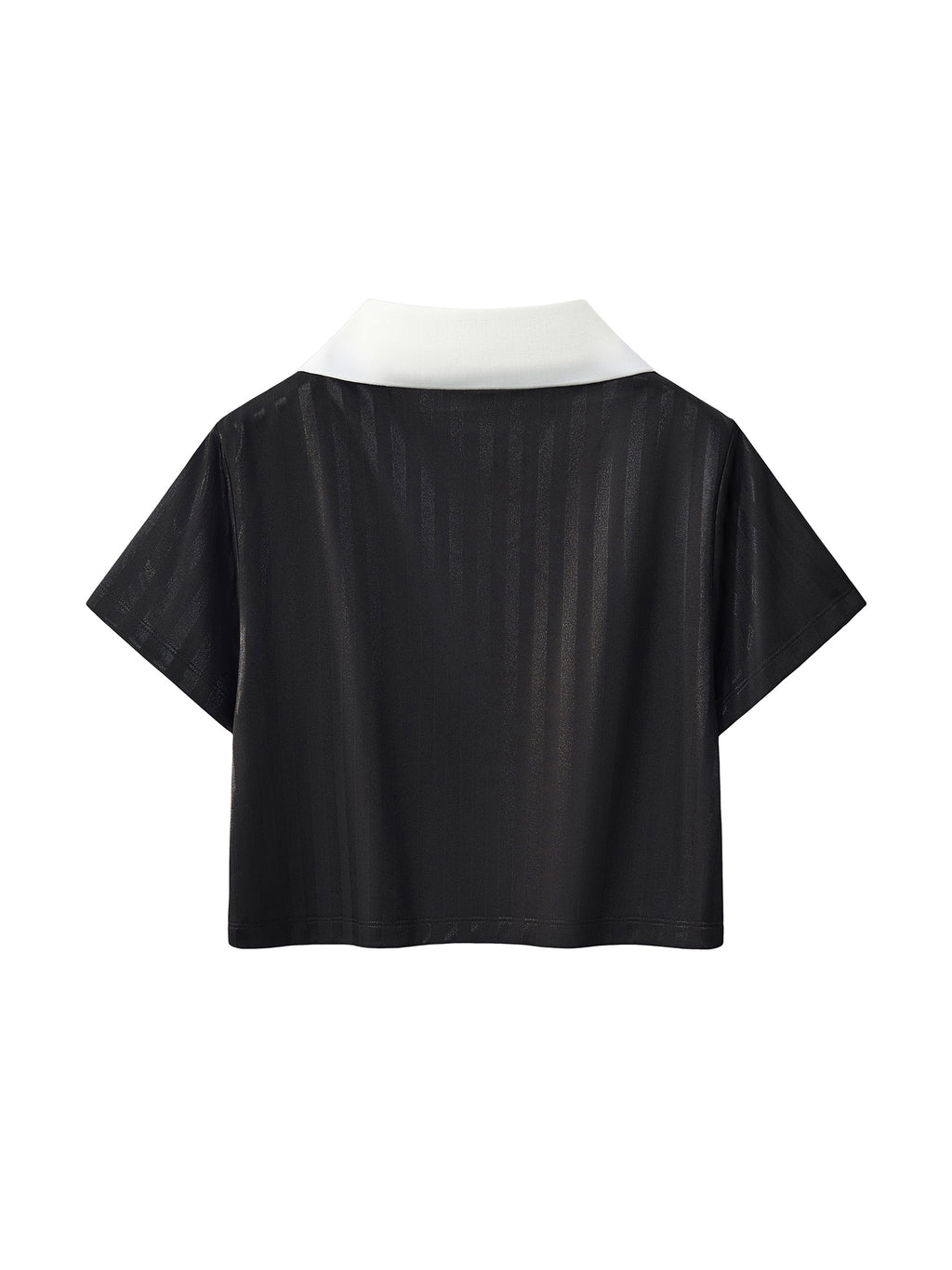 STRIPED CROPPED JERSEY