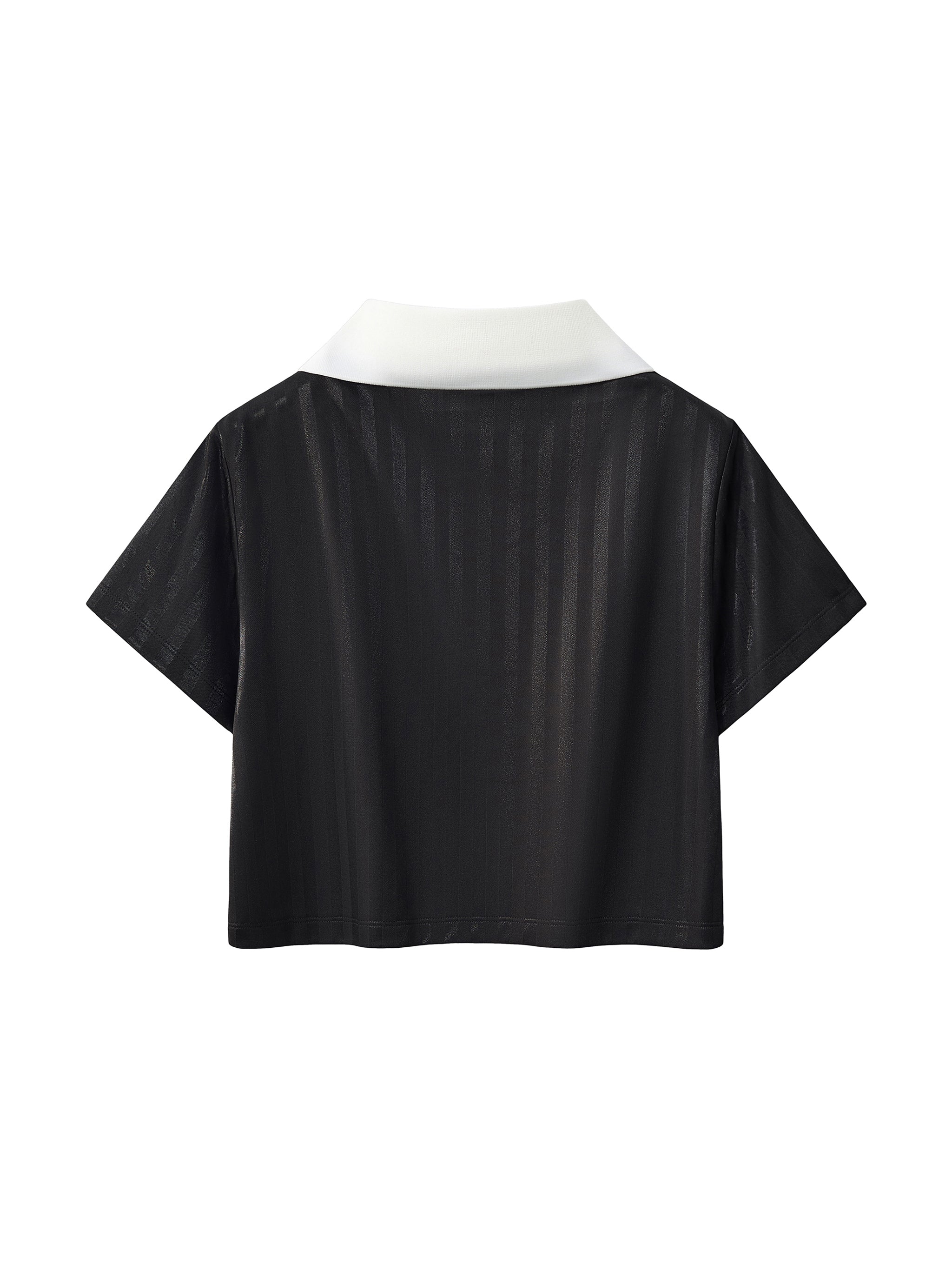 STRIPED CROPPED JERSEY